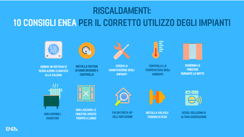 riscaldamento efficiente - risparmio energetico - checkup casa - enea consigli - camer gas e power - galatina - lecce